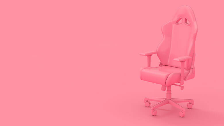 Cadeira Gamer Dazz Serie M Encosto Reclinável Rosa e Preta 625170