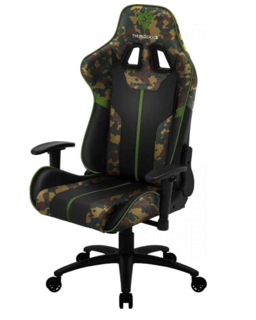 Cadeira Gamer, Thunderx3, Camuflada/Verde Military